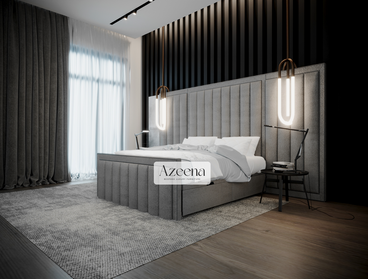 Cal Divan Ottoman Storage Wide and Extended Headboard Bed