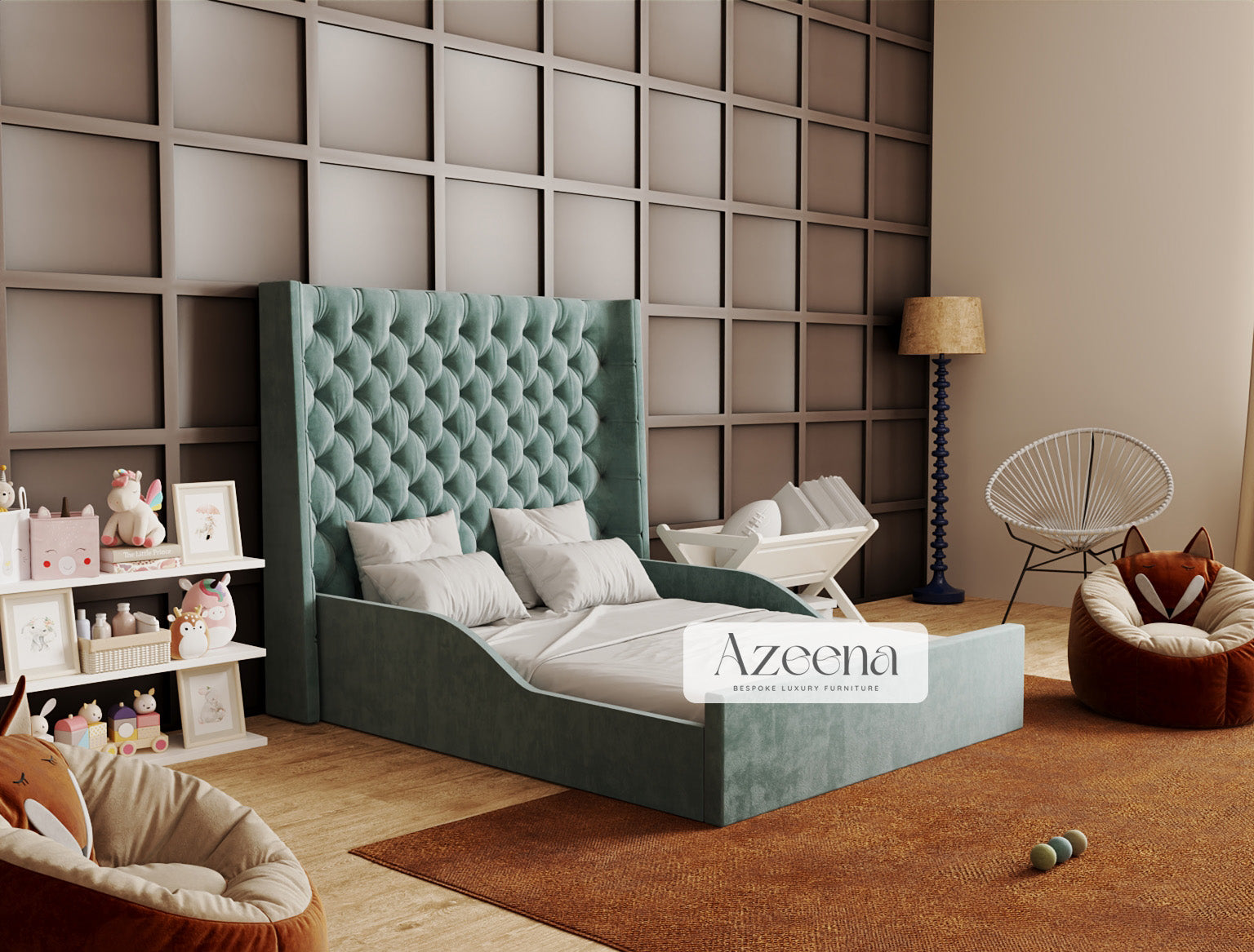 Mel Wingback Kids Bed