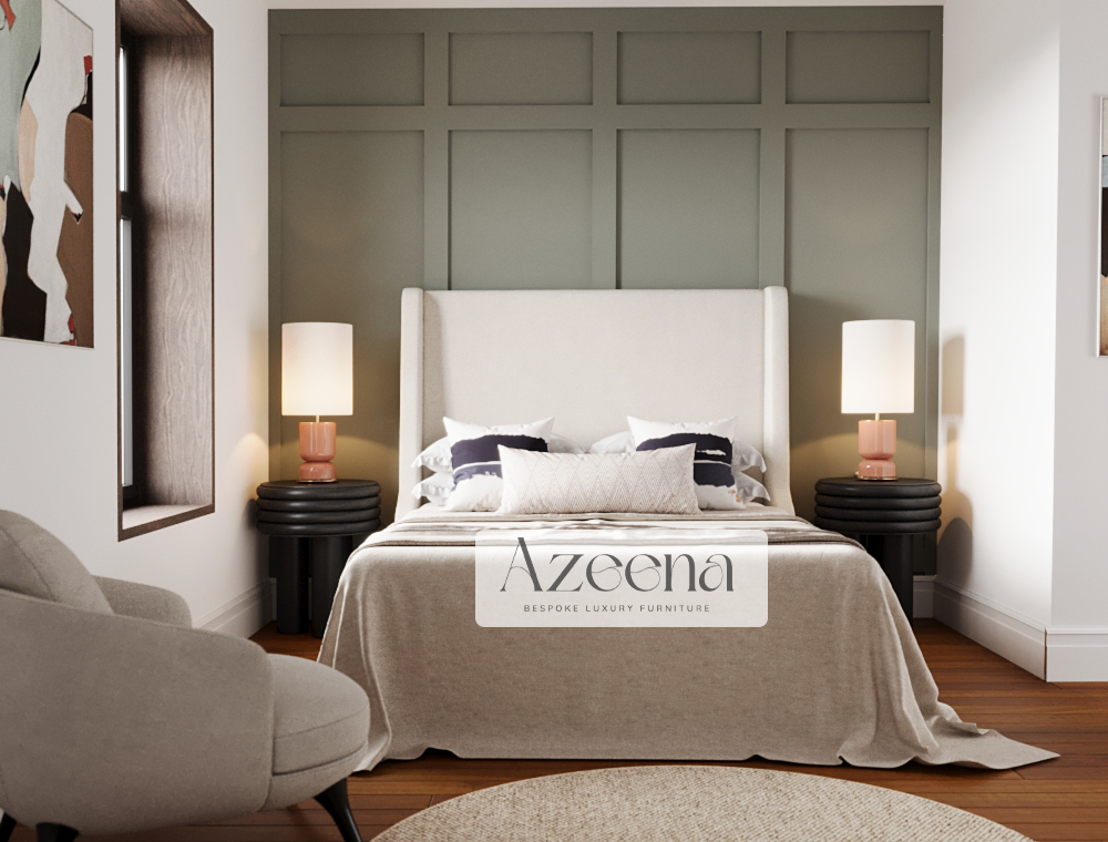 Jules Winged Curve Plain Bed