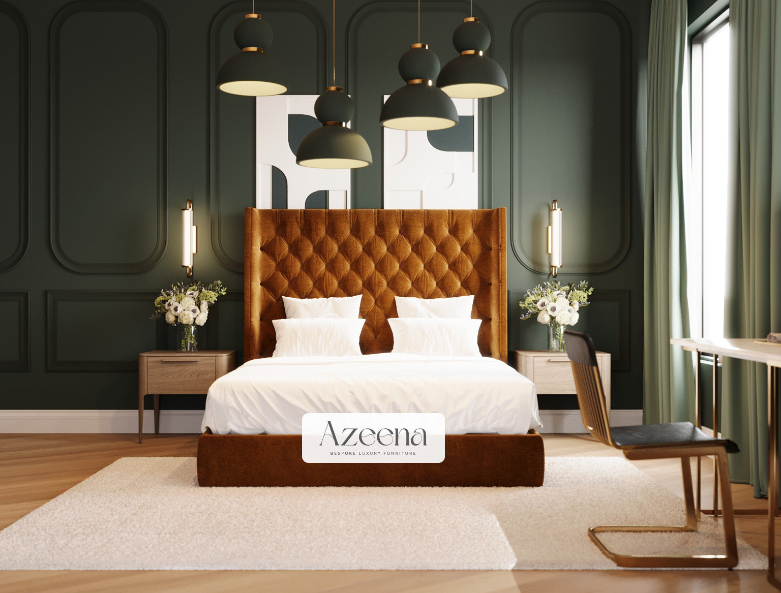 Lynn Winged Chesterfield Design Bed