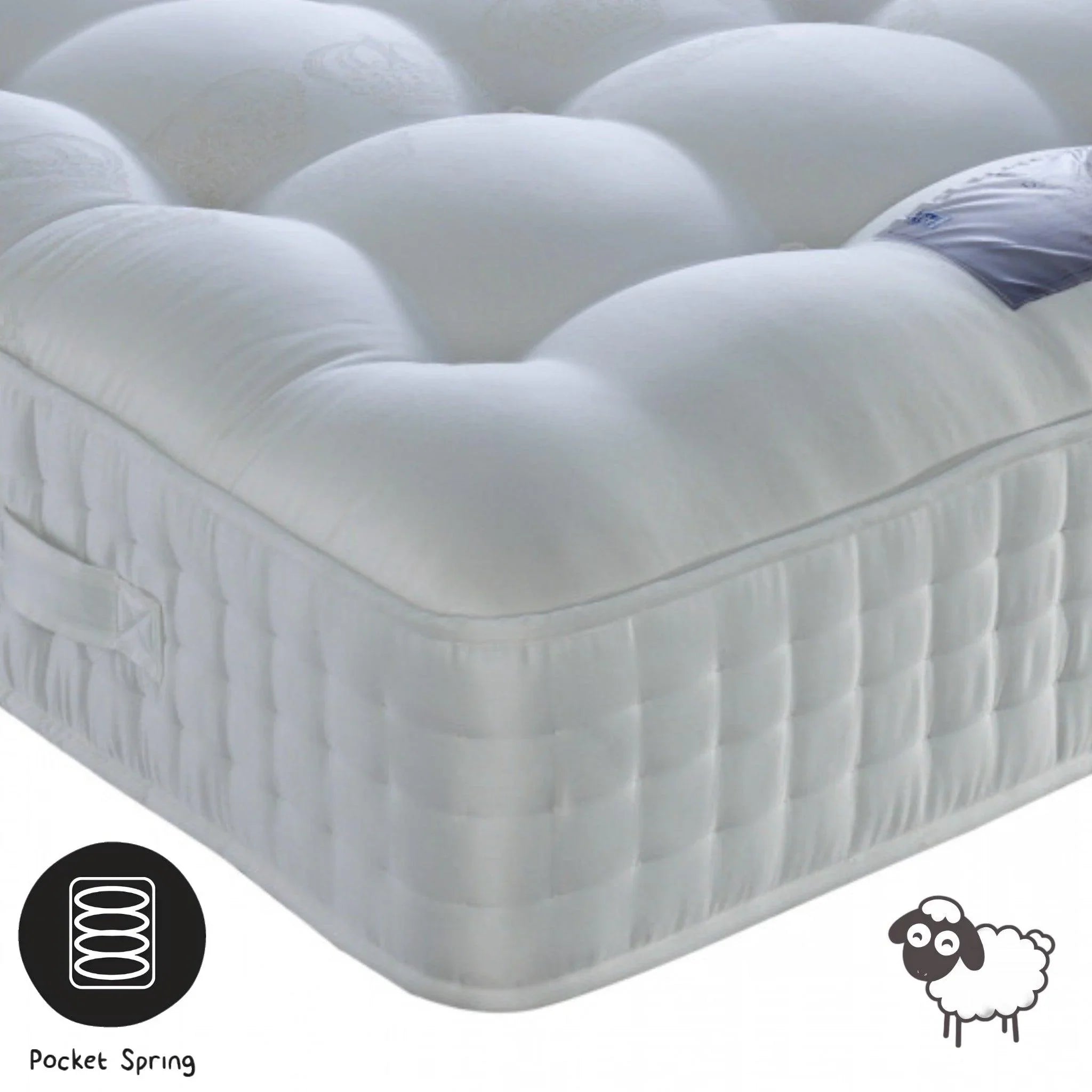 Elizabeth 3000 Pocket Sprung Wool Mattress