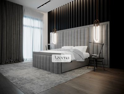 Cal Divan Ottoman Storage Wide and Extended Headboard Bed