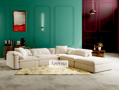 Cloud L Shape Open End Sofa + Foot Stool