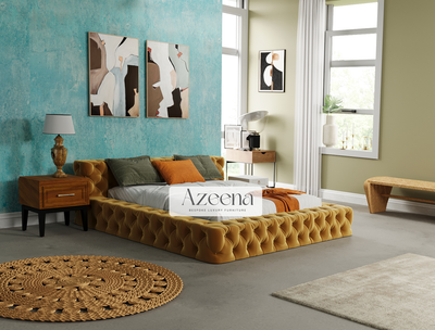 Kingston Ambassador Chesterfield Bed Frame with optional ottoman gas lift storage