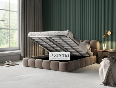 Cloud Bubble bed frame with option ottoman gas lift storage