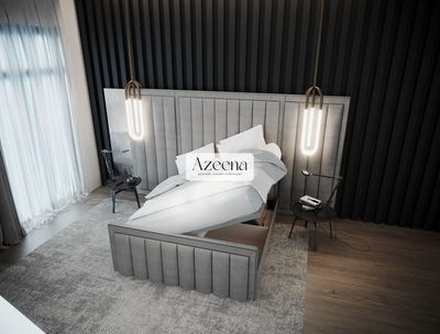 Cal Divan Ottoman Storage Wide and Extended Headboard Bed