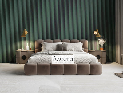 Cloud Bubble bed frame with option ottoman gas lift storage