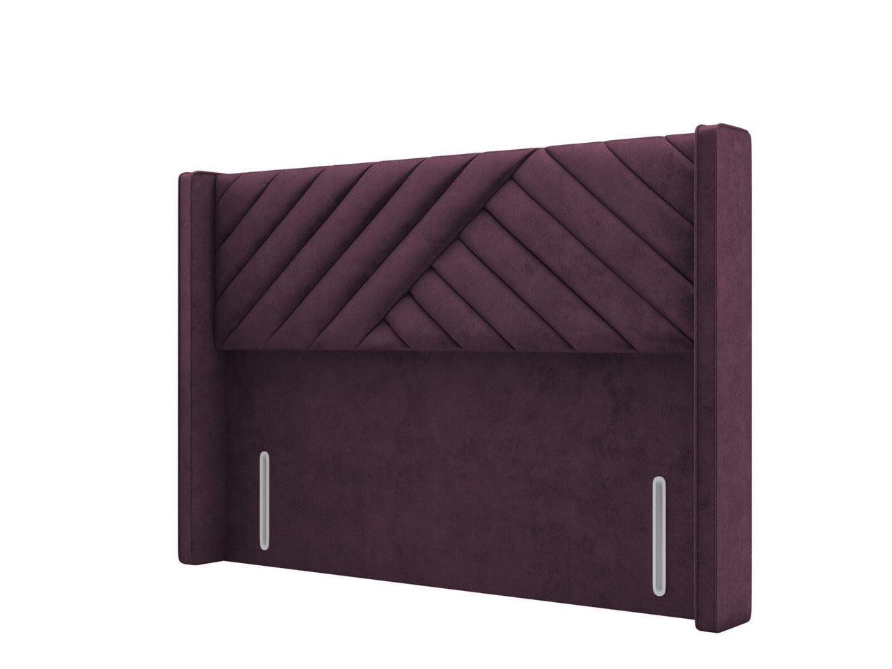 Stratford premium Winged Cross Panel Lined Headboard