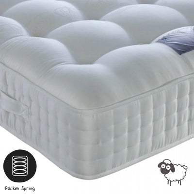 Elizabeth 3000 Pocket Sprung Wool Mattress